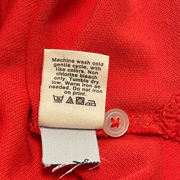 J Crew Vintage Polo Shirt Mens Size M Red Cotton Short Sleeve Preppy Sustainable - Picture 5 of 8